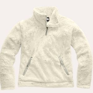 Women's Cream Fleece Pullover